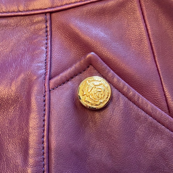 Vintage leather pencil skirt - Picture 4 of 6